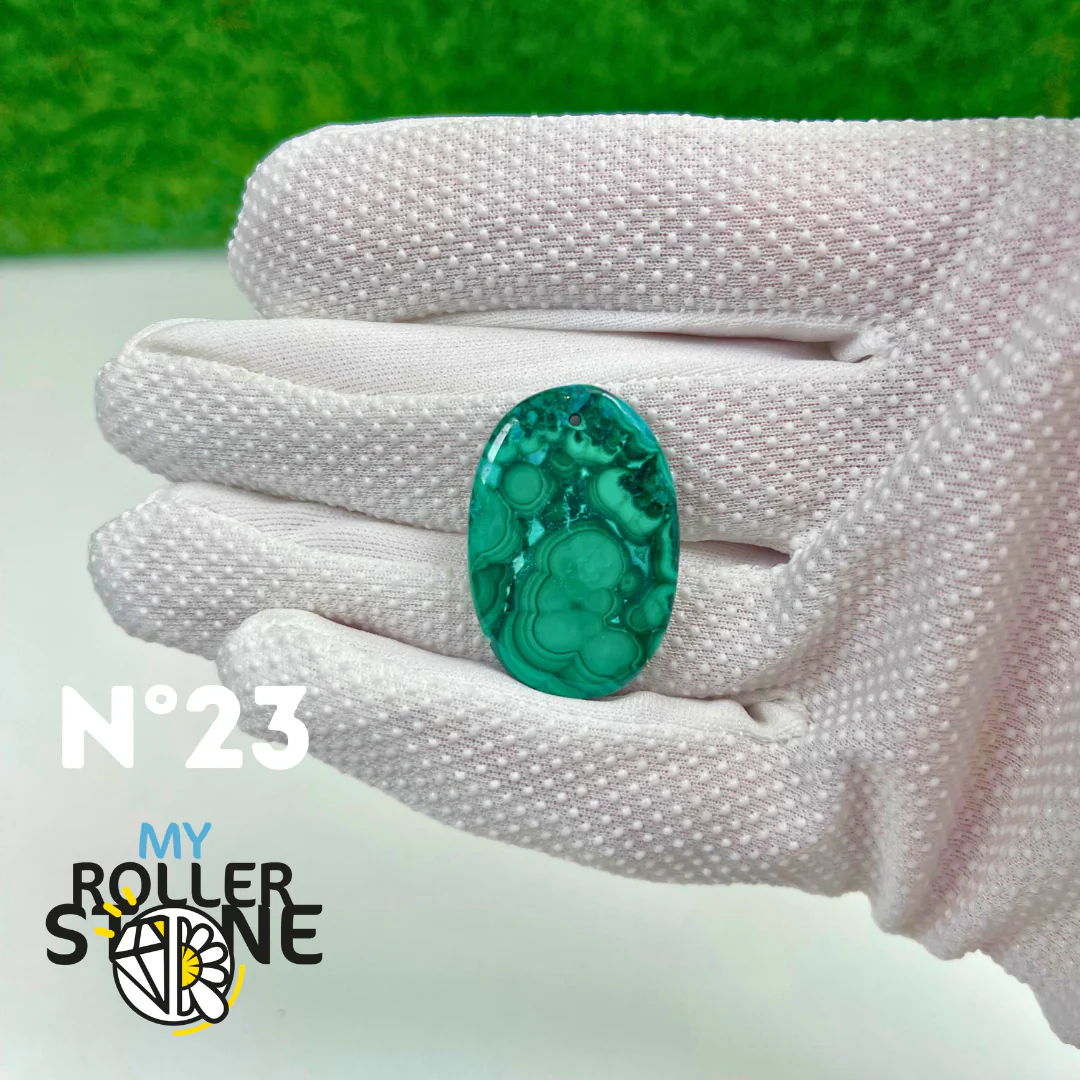 Pendentif Malachite 5A percé - Image 24