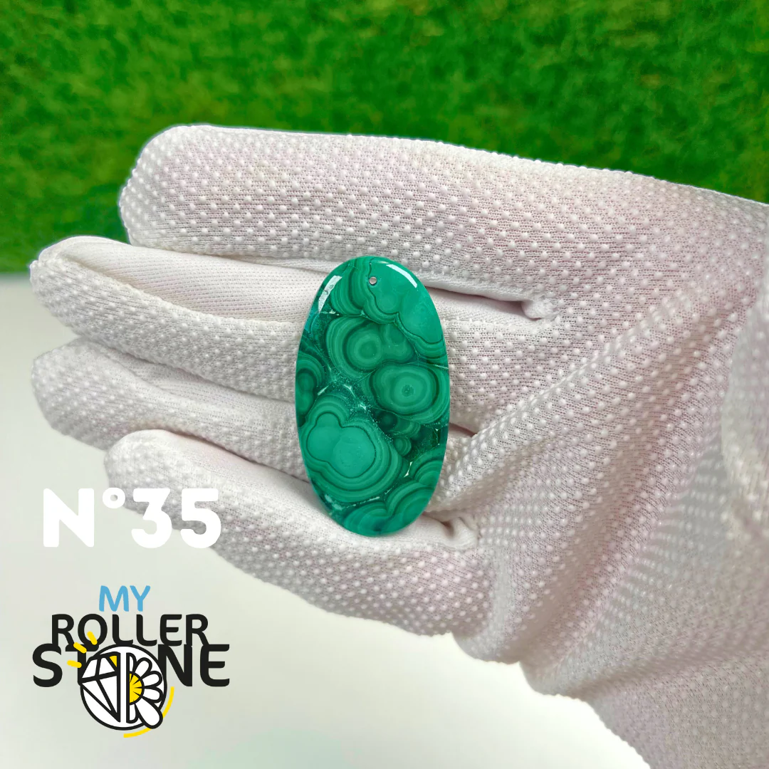 Pendentif Malachite 5A percé - Image 36