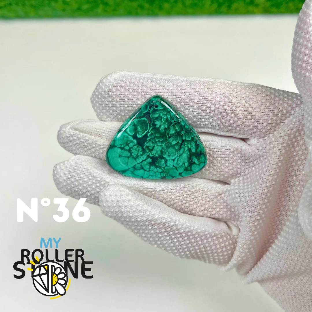 Pendentif Malachite 5A percé - Image 37