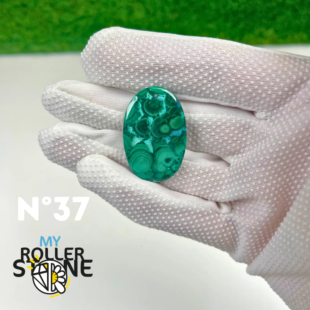 Pendentif Malachite 5A percé - Image 38