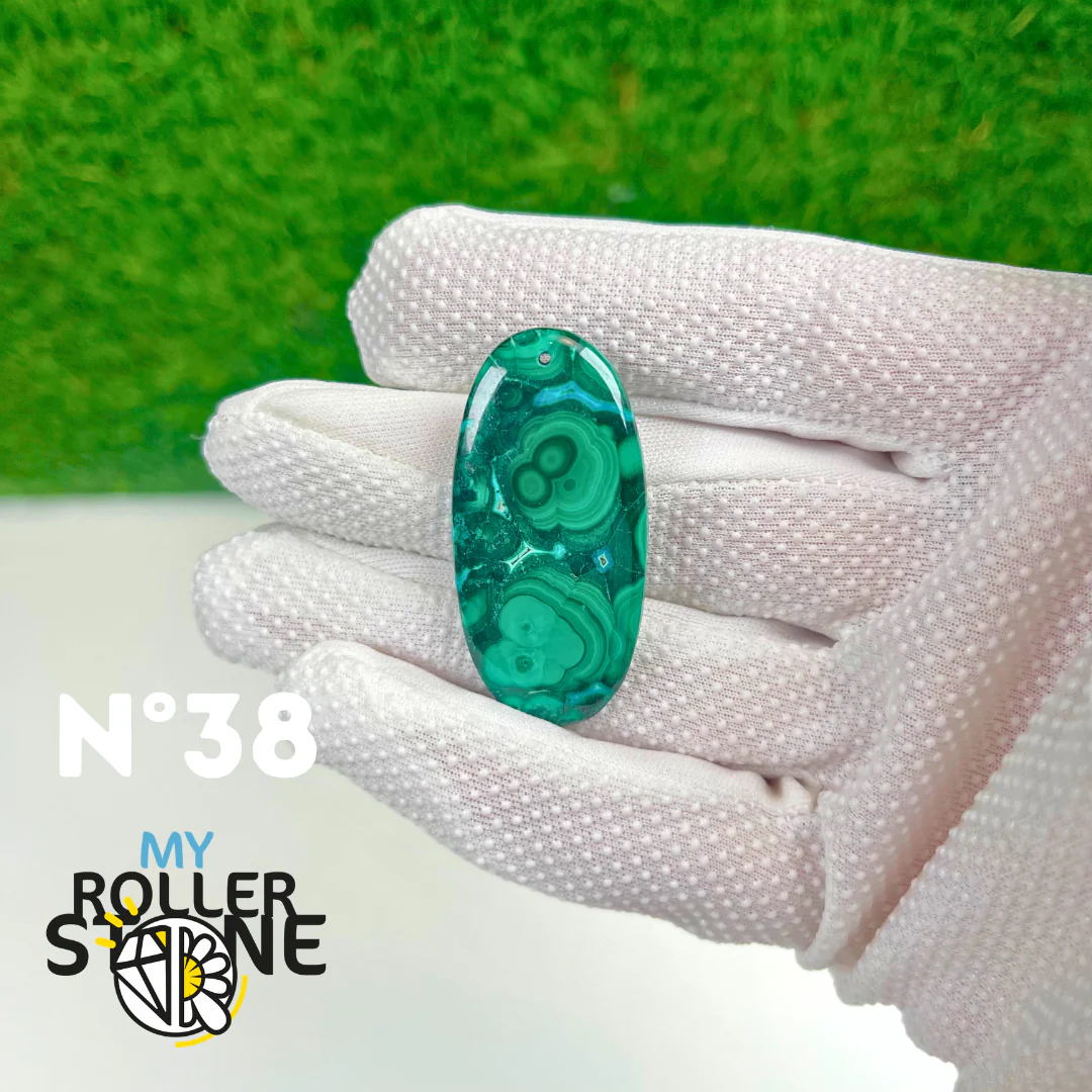 Pendentif Malachite 5A percé - Image 39