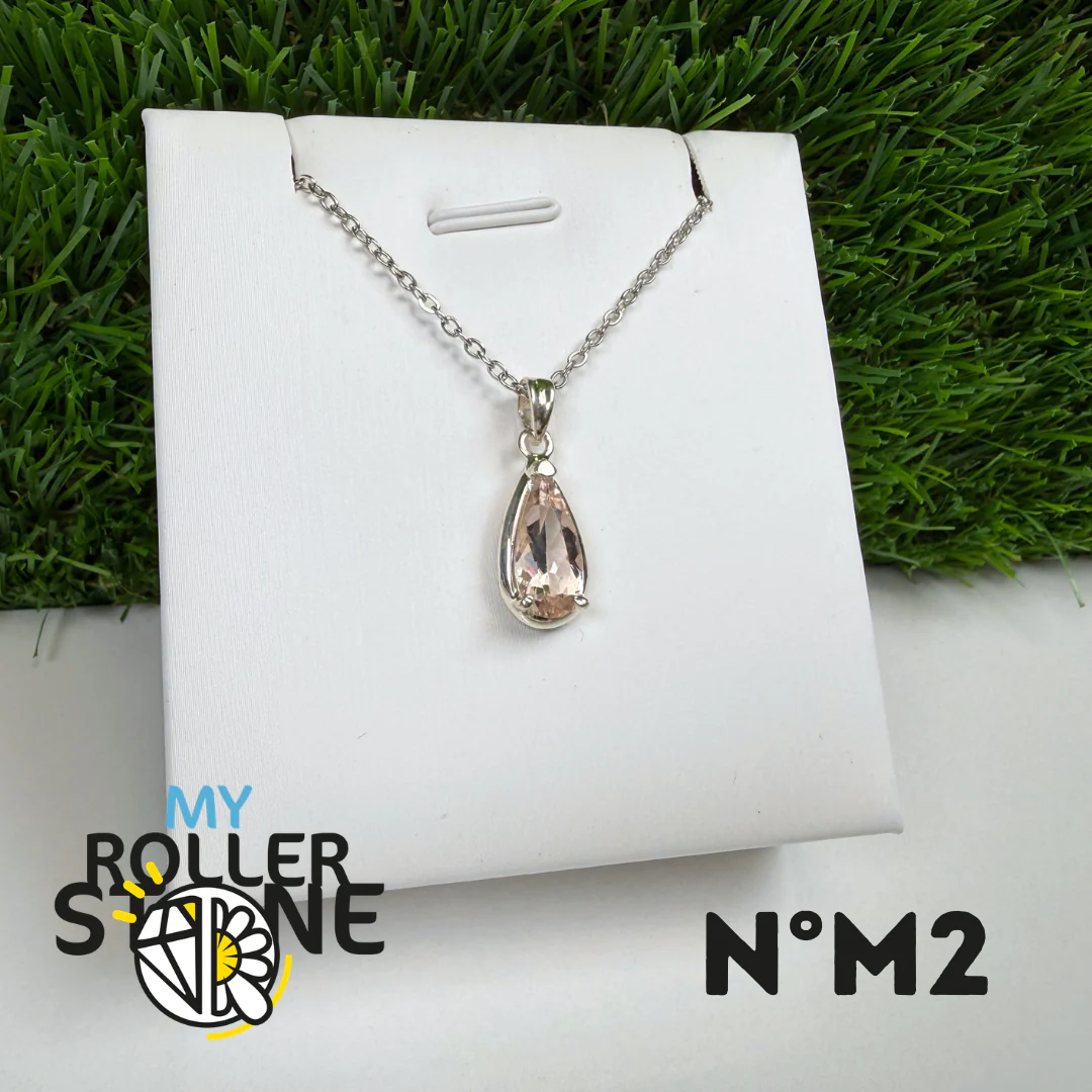 Pendentif Morganite Argent 925 #M2 - Image 2