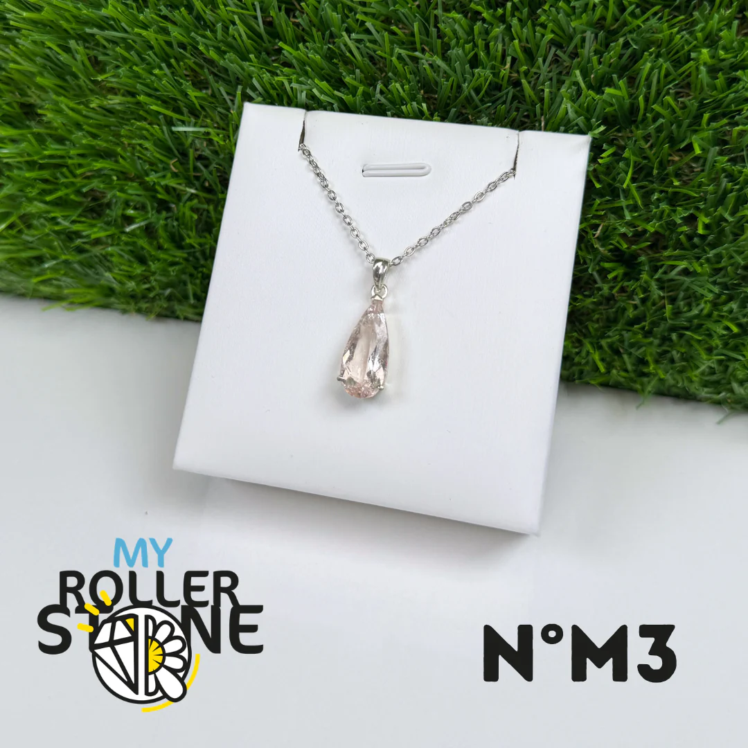 Pendentif Morganite Argent 925 #M3