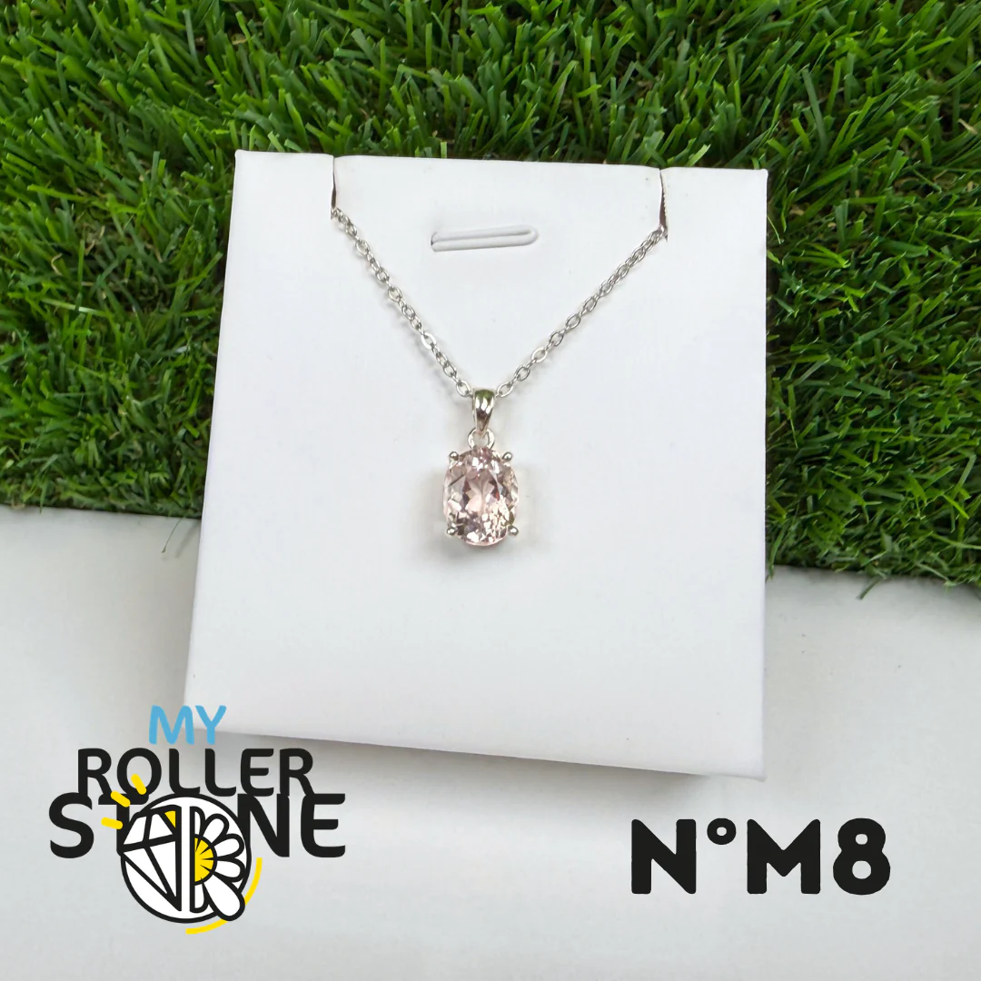 Pendentif Morganite Argent 925 #M8 - Image 2