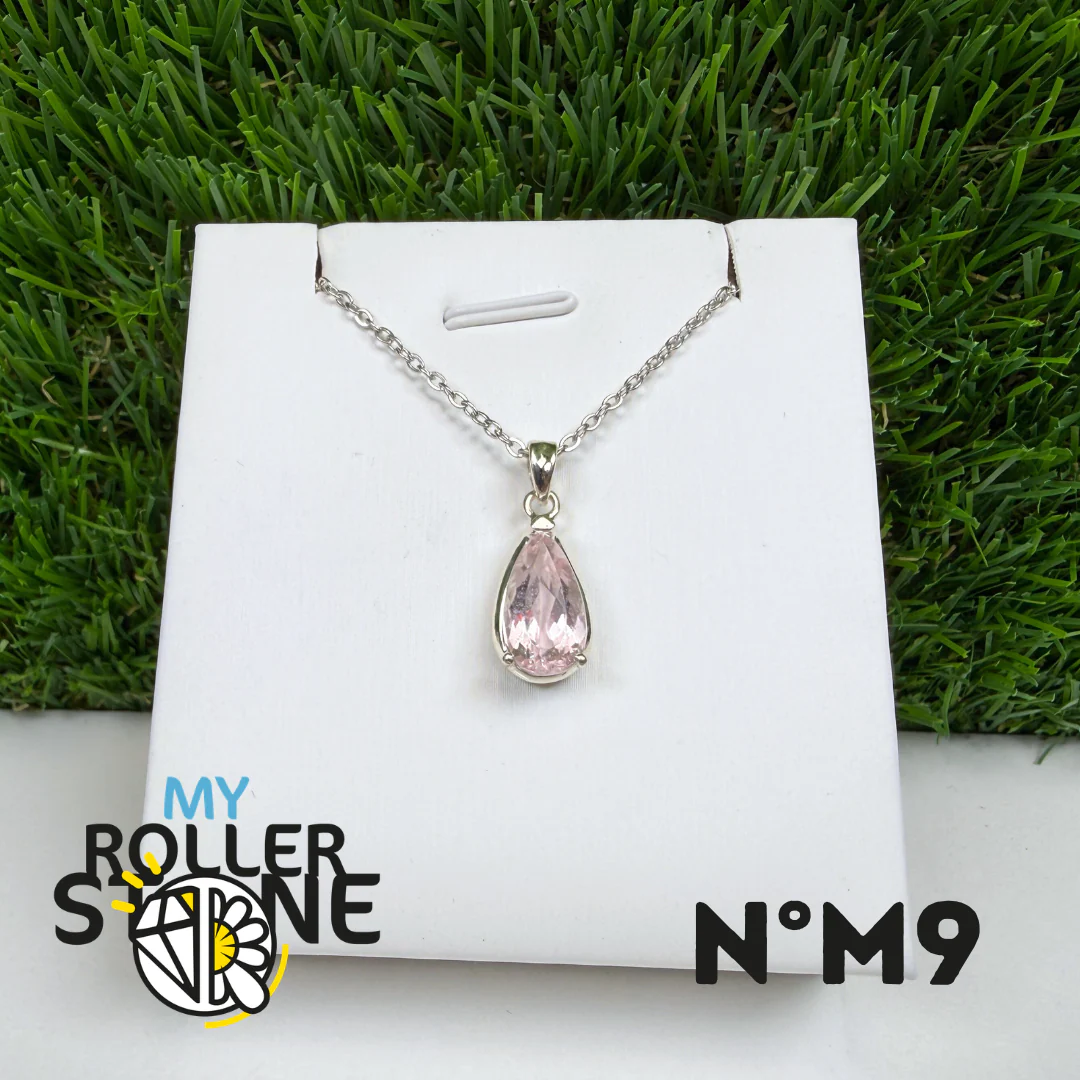 Pendentif Morganite Argent 925 #M9
