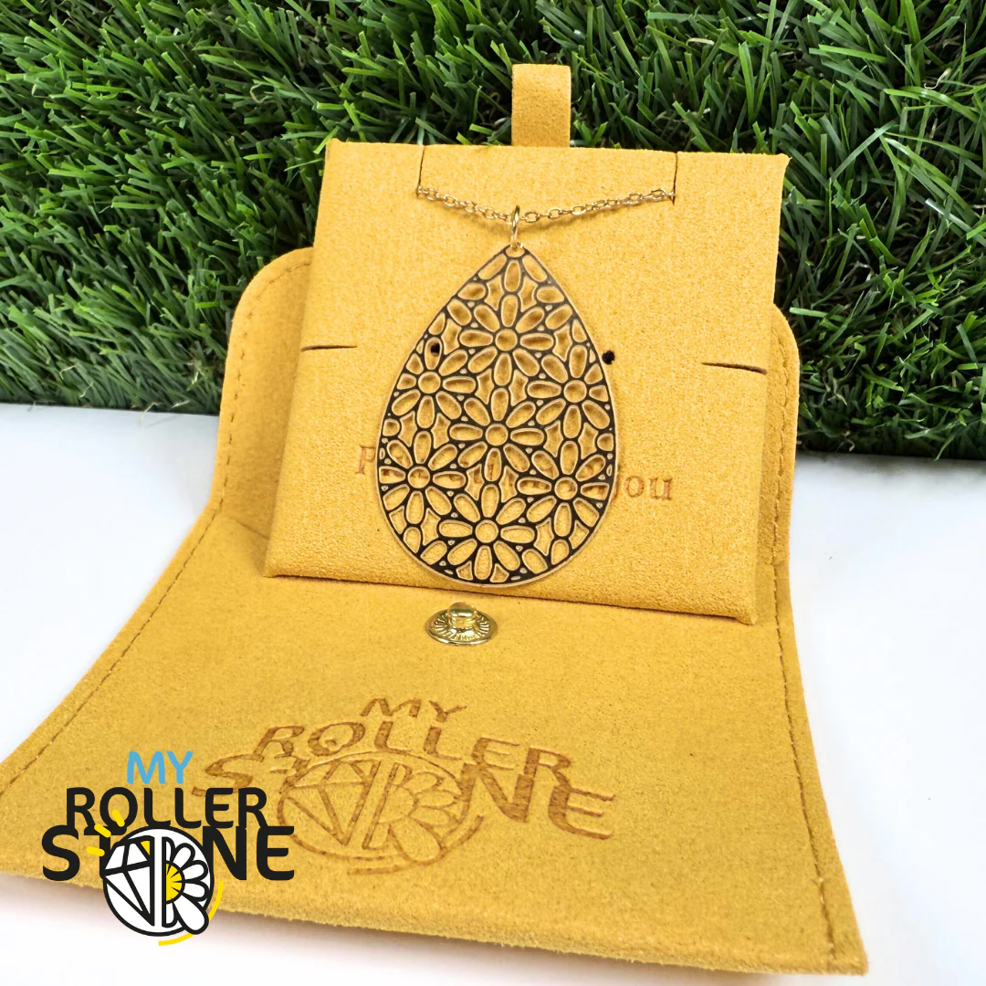Pendentif Motif Floral Acier Inoxydable - Image 2