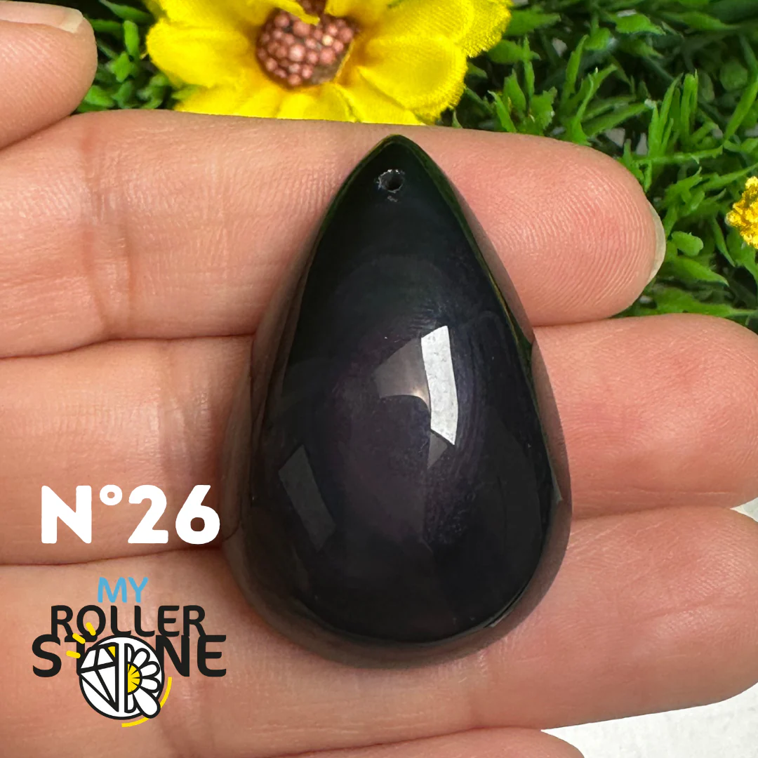 Pendentif Obsidienne Arc-en-Ciel 5A (Oeil céleste) - Image 19