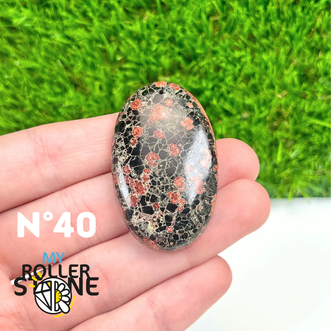 Pendentif Obsidienne Fleur percé - Image 40