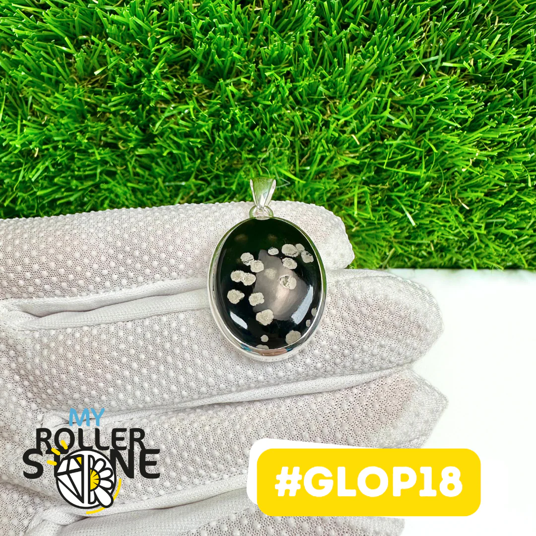 Pendentif Obsidienne Galaxy Argent 925 #GLOP18 - Image 2