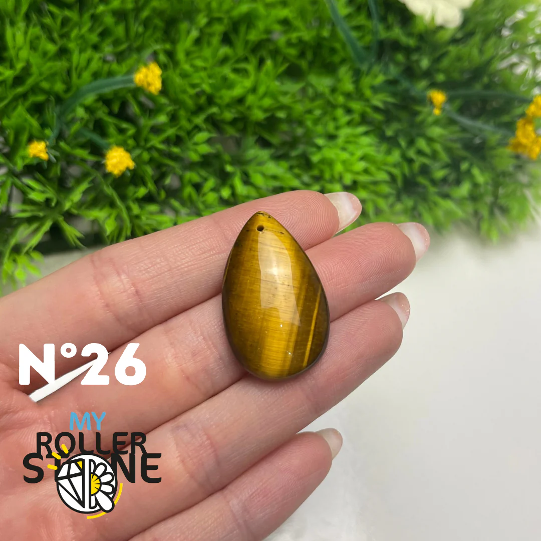 Pendentif Oeil de Tigre 5A percé - Image 16