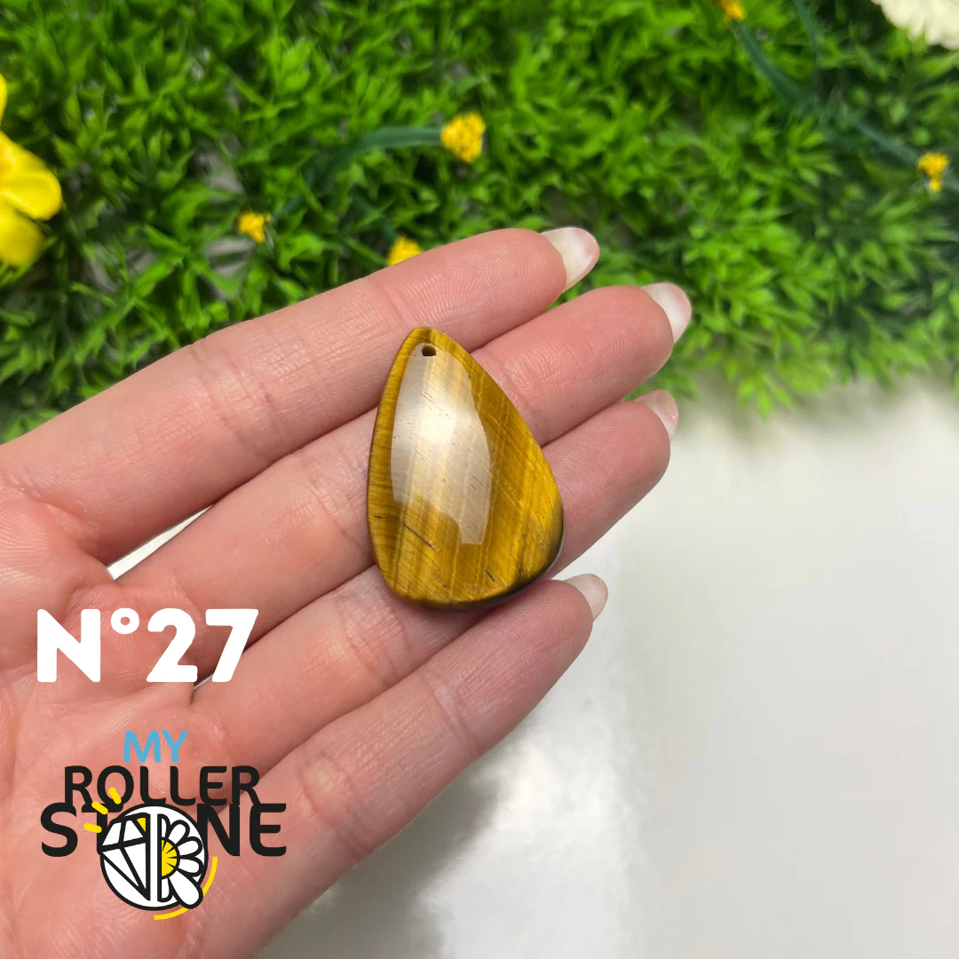 Pendentif Oeil de Tigre 5A percé - Image 17