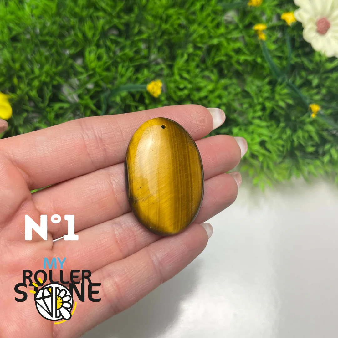 Pendentif Oeil de Tigre 5A percé - Image 3