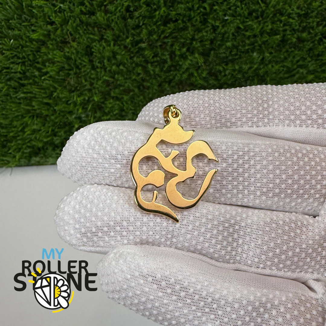 Pendentif Om/Aum Acier Inoxydable doré