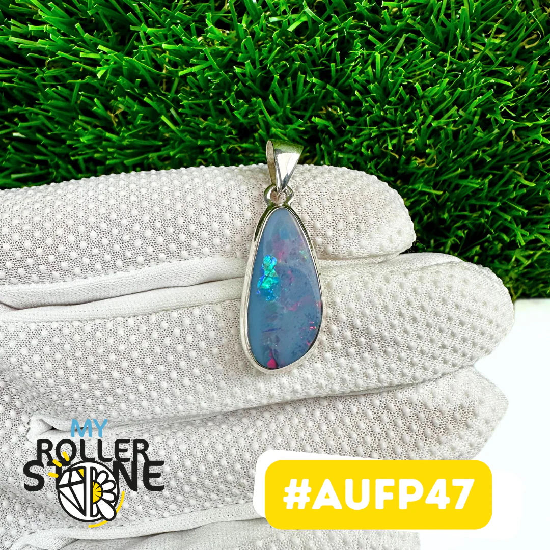Pendentif Opale Australienne Argent 925 (AUFP47) - Image 2
