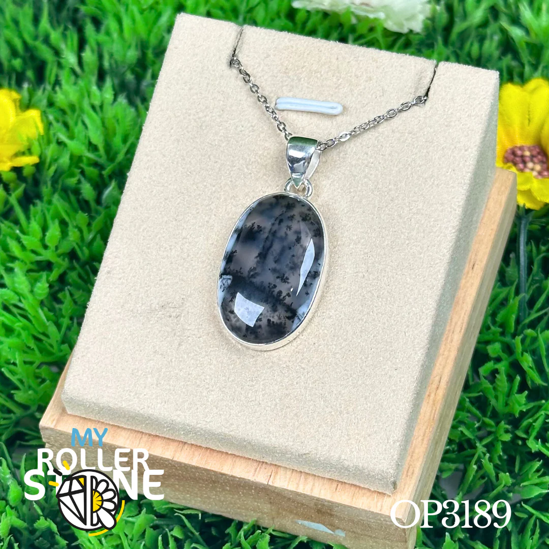 Pendentif Opale Dendritique Argent #OP3189