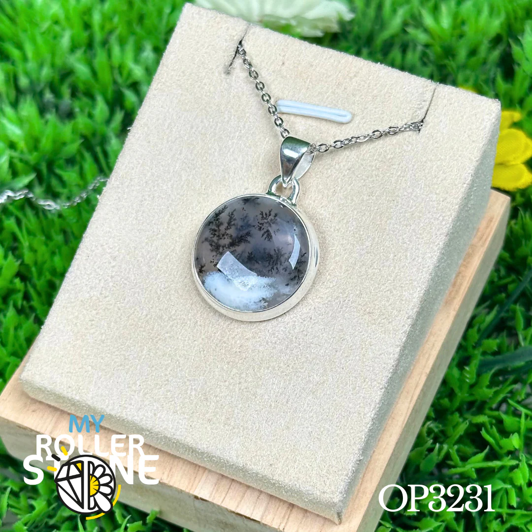 Pendentif Opale Dendritique Argent #OP3231