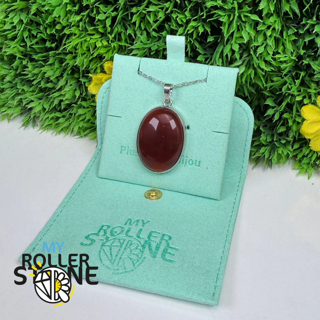 Pendentif Ovale Cornaline - Image 2