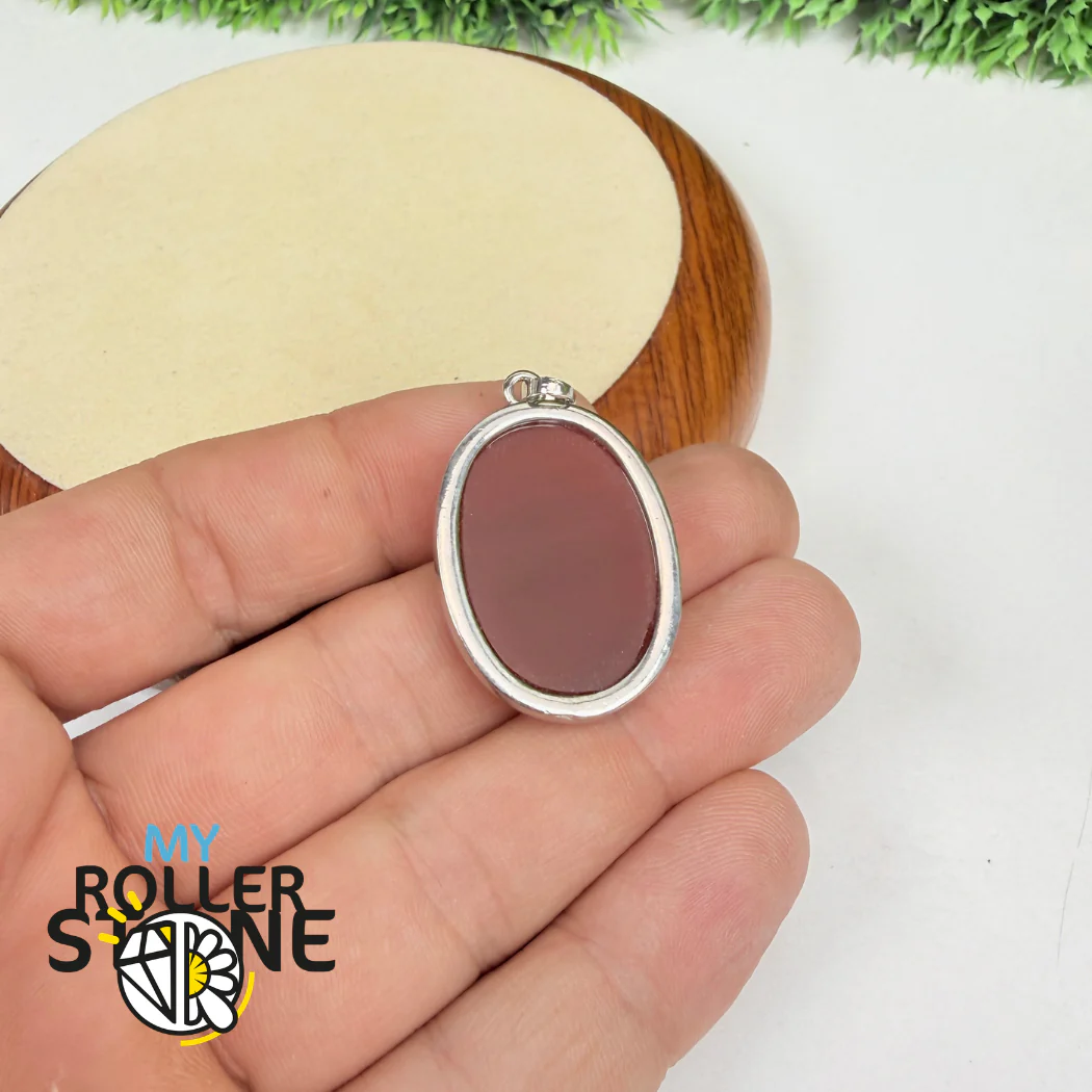 Pendentif Ovale Cornaline - Image 3