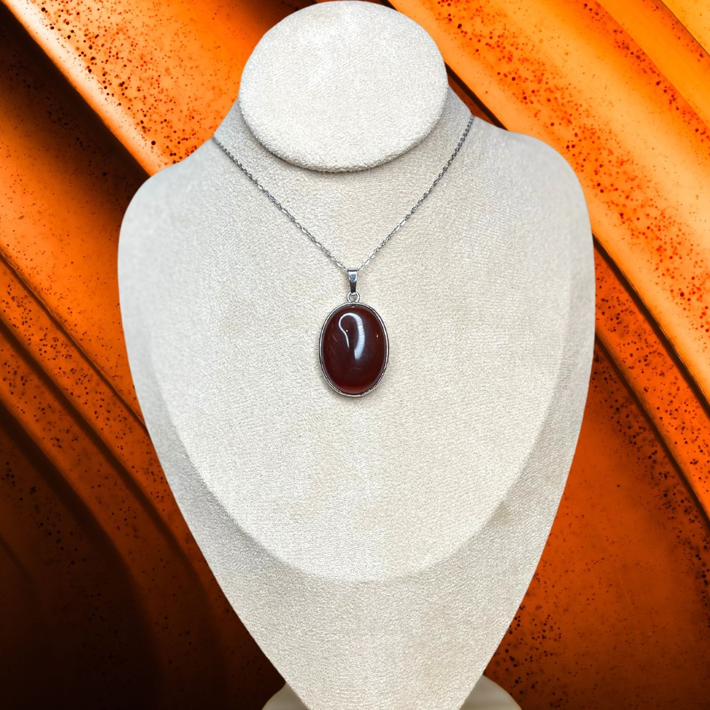 Pendentif Ovale Cornaline - Image 4