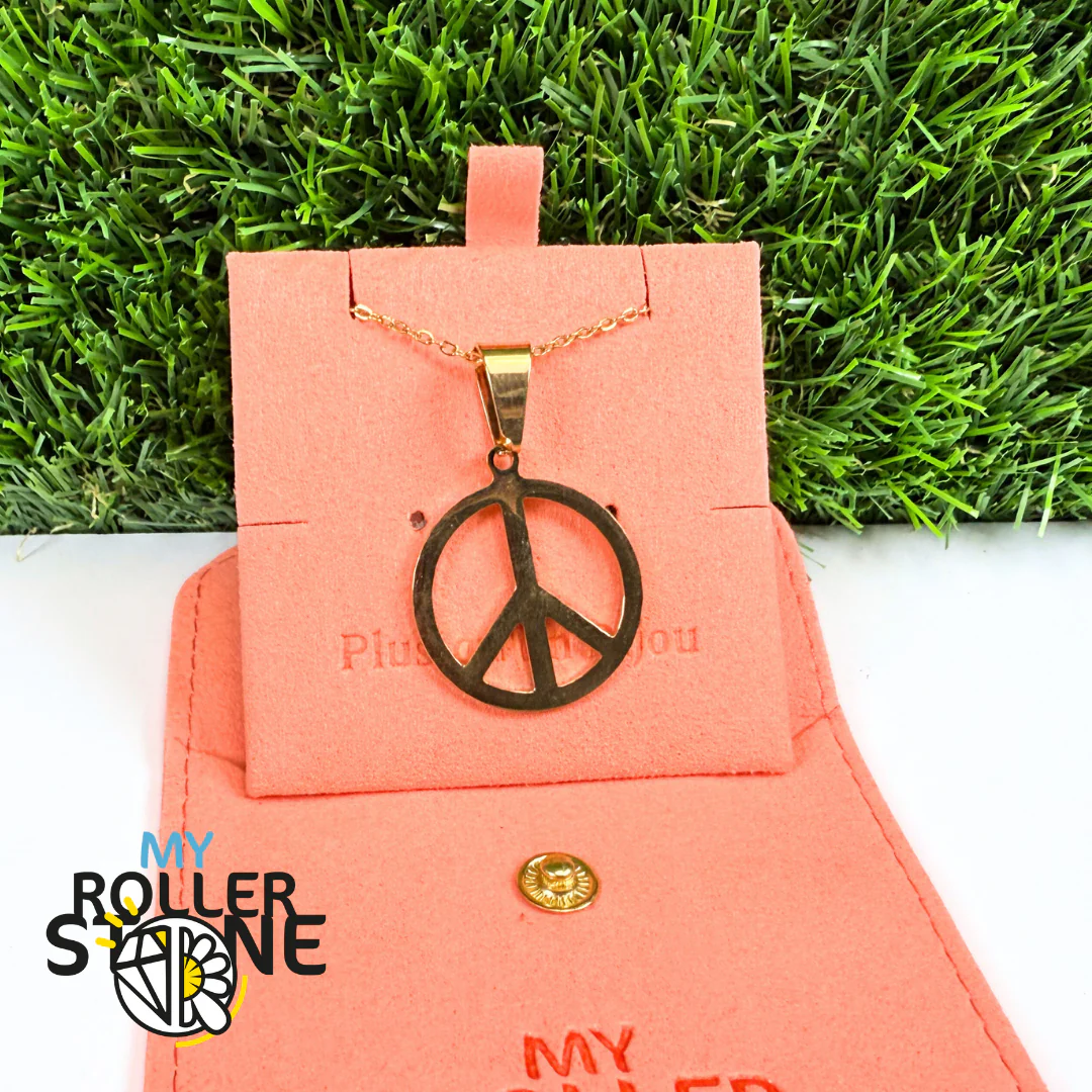 Pendentif Peace and Love acier inoxydable - Image 2