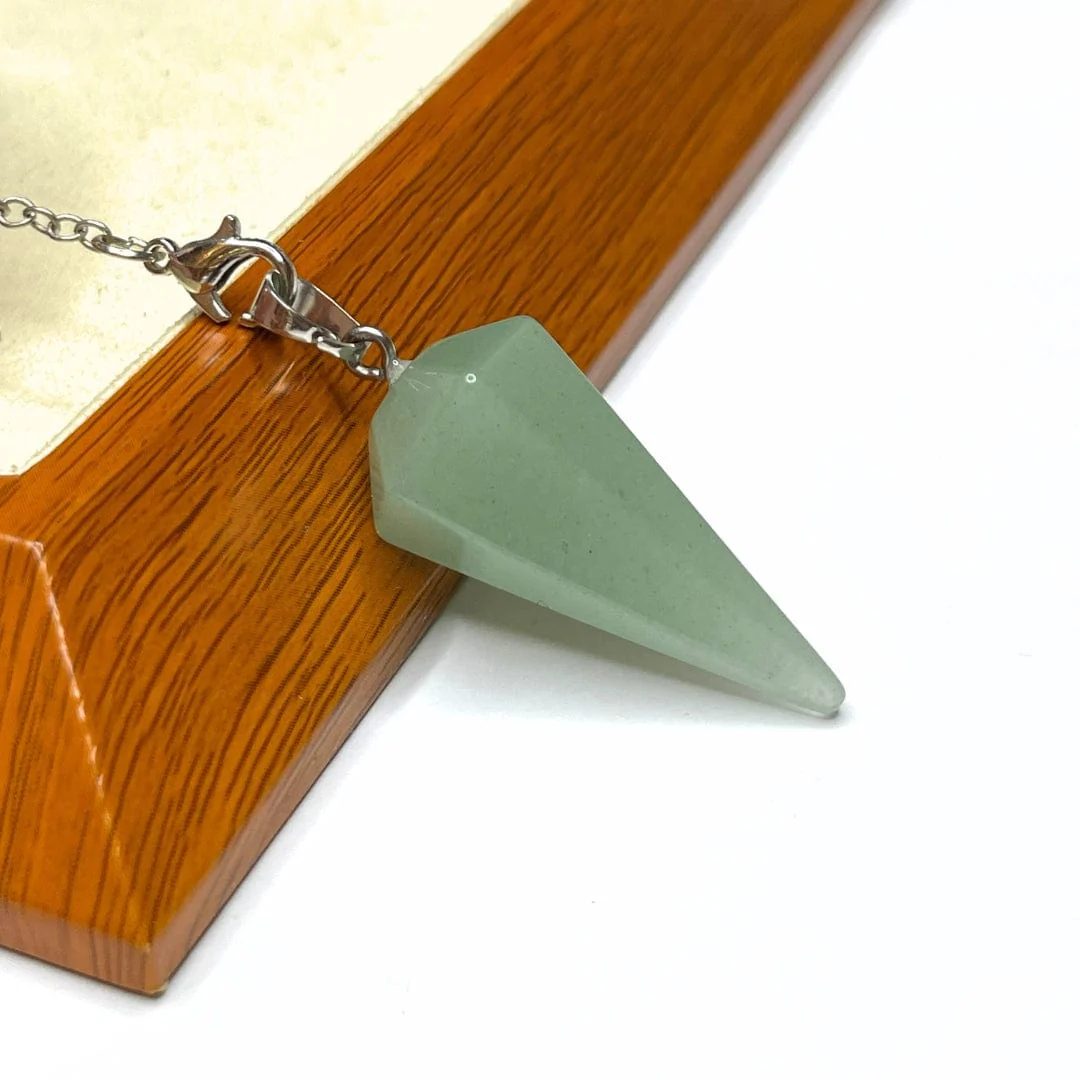 Pendentif pendule Cristal de roche/Aventurine/Améthyste - Image 6