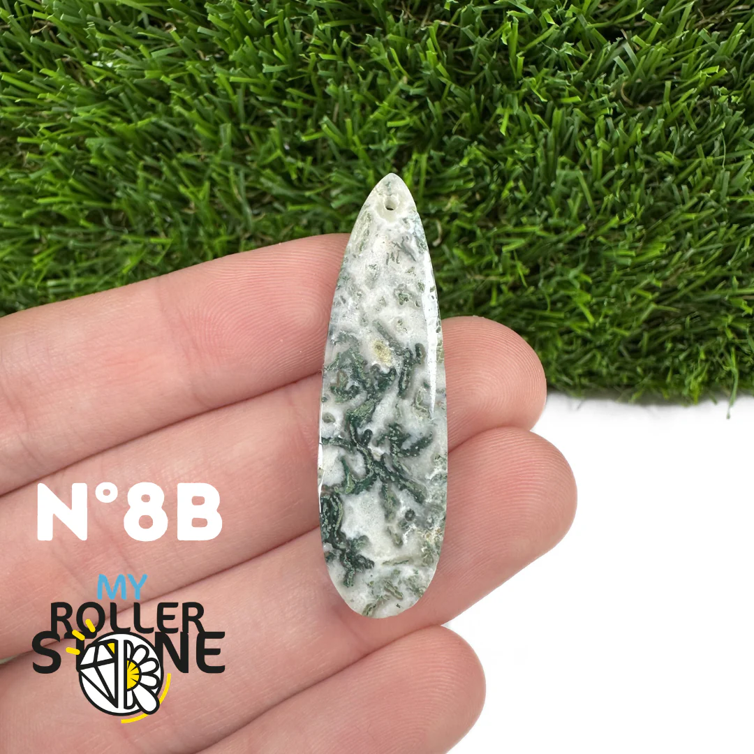 Pendentif Percé Agate Arbre Goutte - Image 18