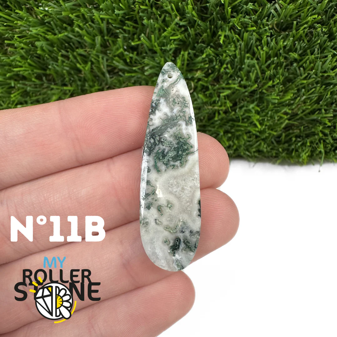 Pendentif Percé Agate Arbre Goutte - Image 24