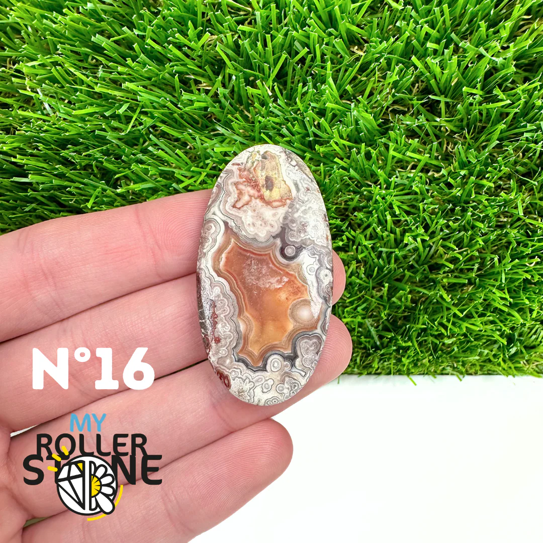 Pendentif Agate Mexicaine Percé 5A - Image 19