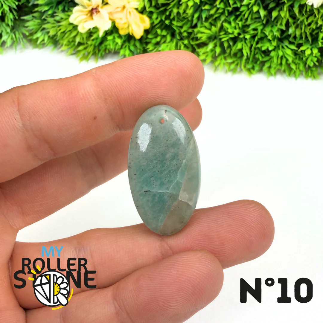 Pendentif Percé Amazonite et Quartz Fumé (Rare) - Image 12