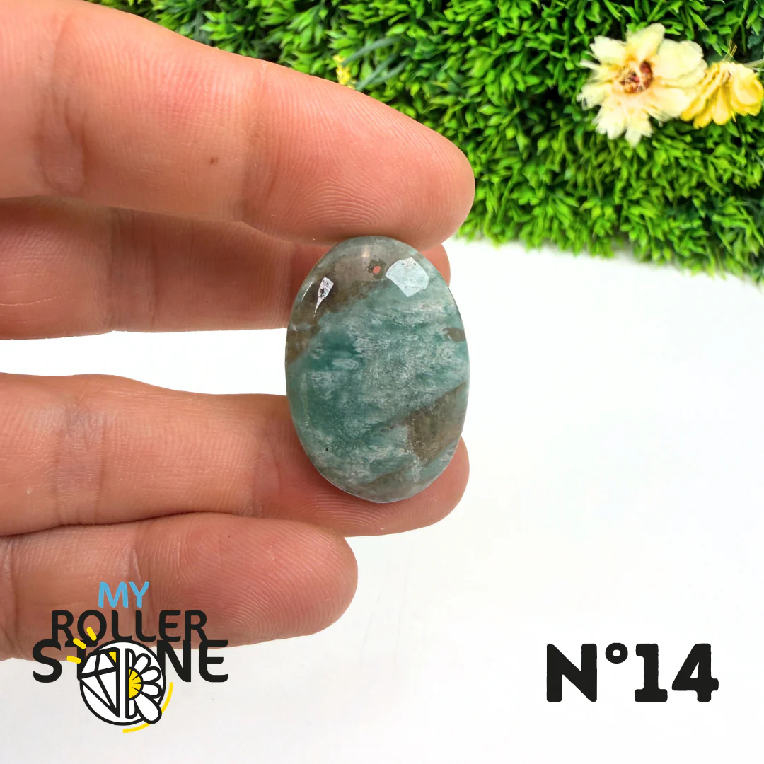 Pendentif Percé Amazonite et Quartz Fumé (Rare) - Image 16