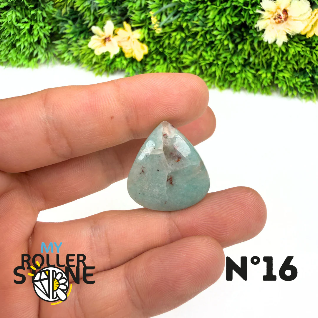 Pendentif Percé Amazonite et Quartz Fumé (Rare) - Image 18