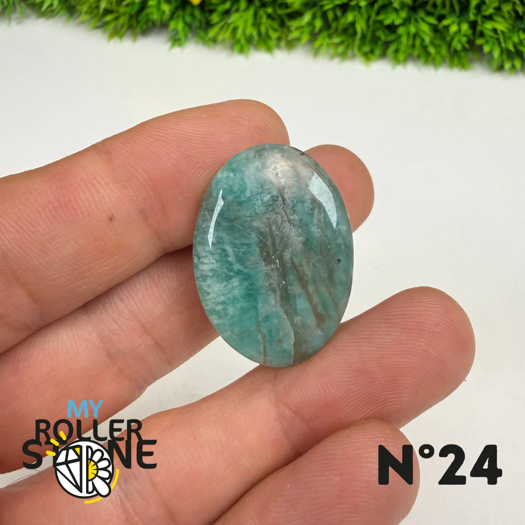 Pendentif Percé Amazonite et Quartz Fumé (Rare) - Image 26