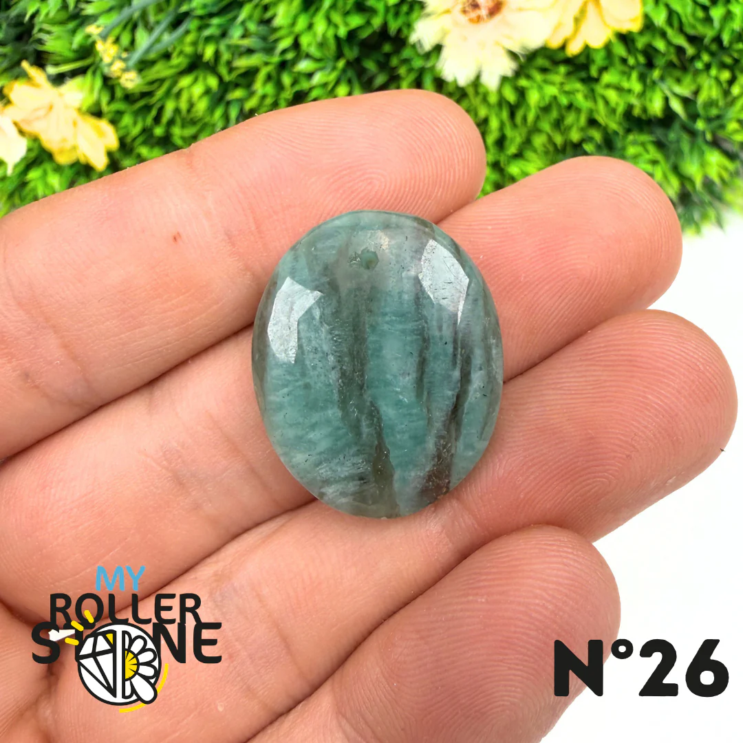 Pendentif Percé Amazonite et Quartz Fumé (Rare) - Image 28