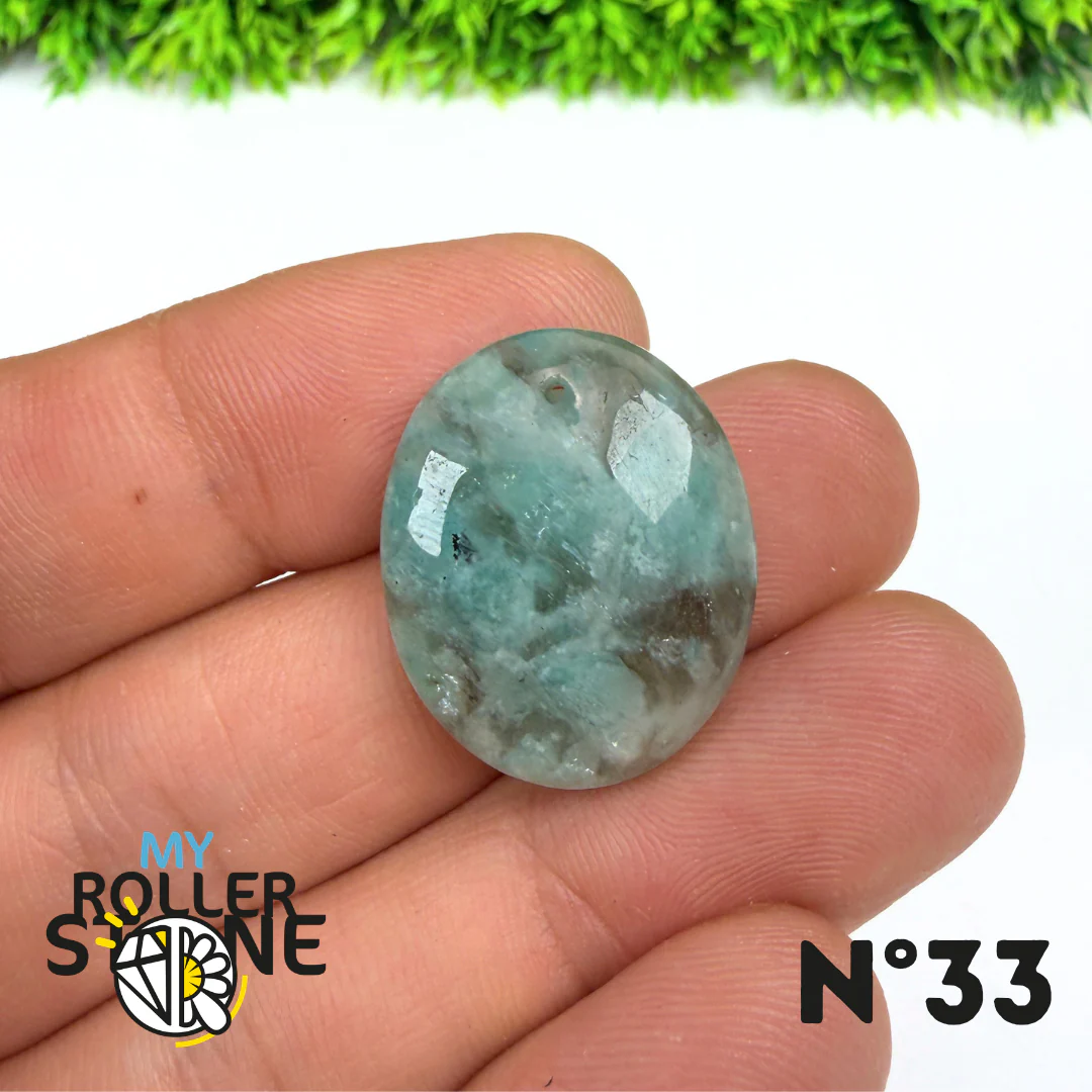 Pendentif Percé Amazonite et Quartz Fumé (Rare) - Image 35