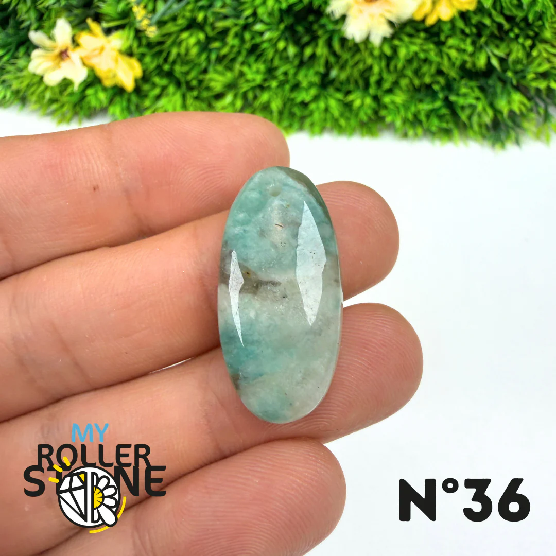 Pendentif Percé Amazonite et Quartz Fumé (Rare) - Image 38
