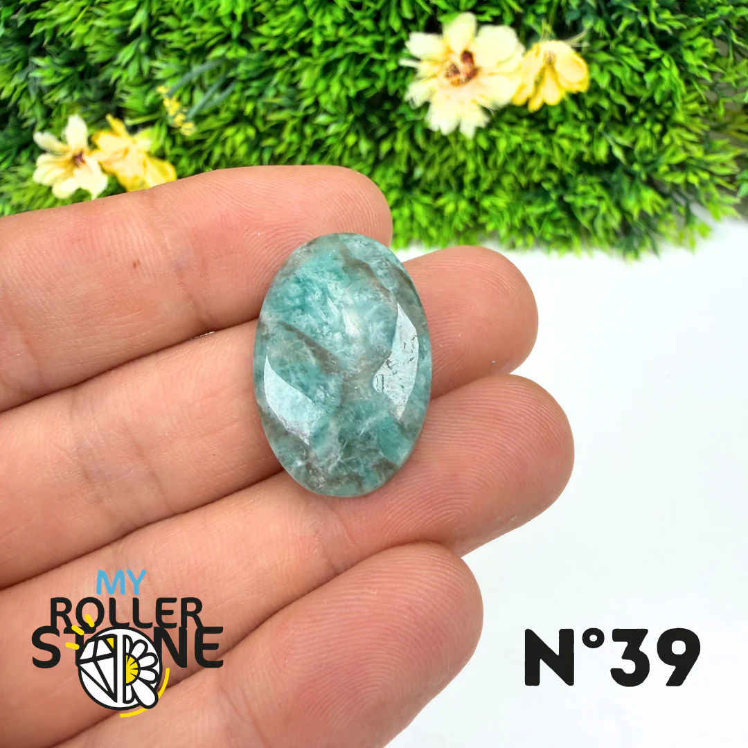 Pendentif Percé Amazonite et Quartz Fumé (Rare) - Image 41
