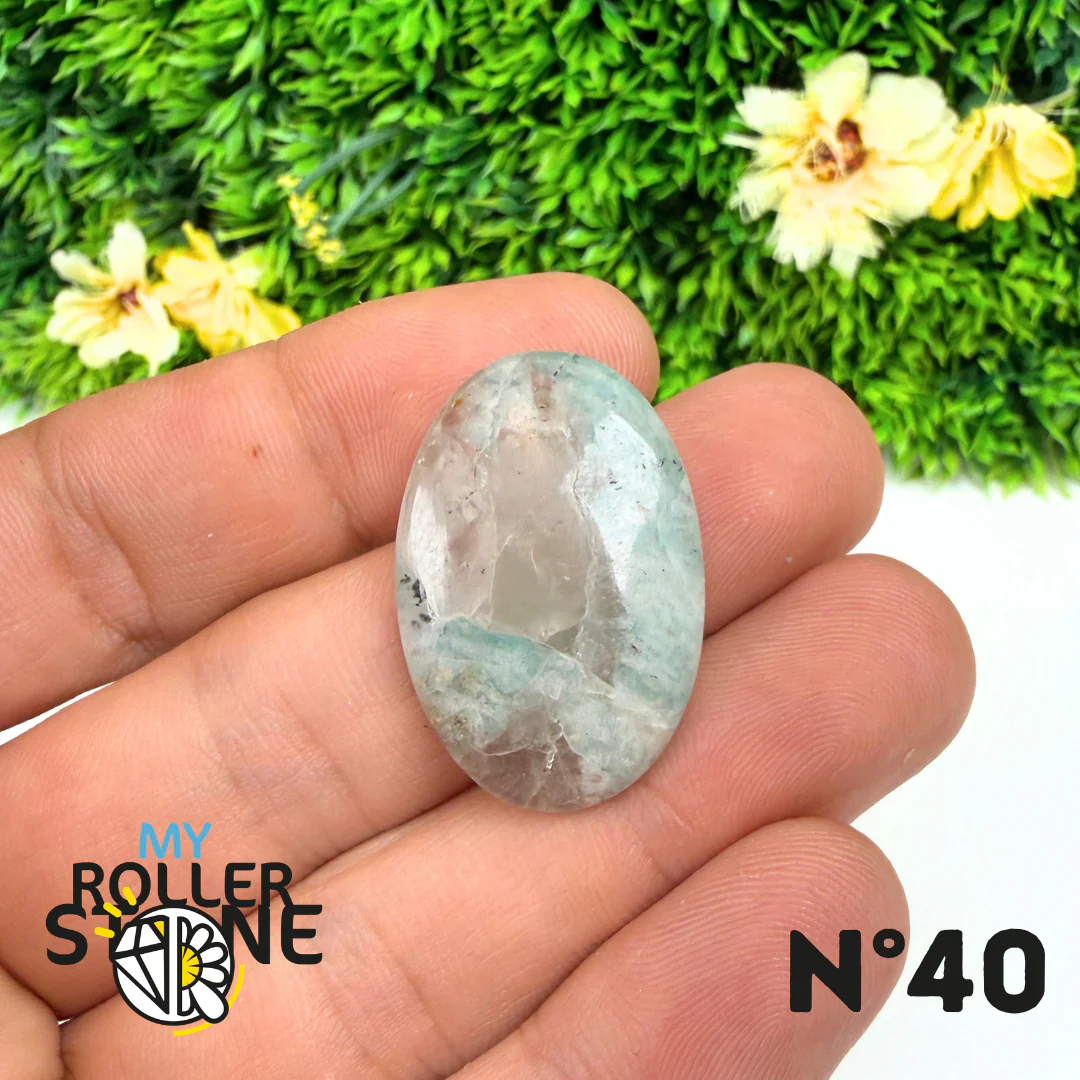 Pendentif Percé Amazonite et Quartz Fumé (Rare) - Image 42