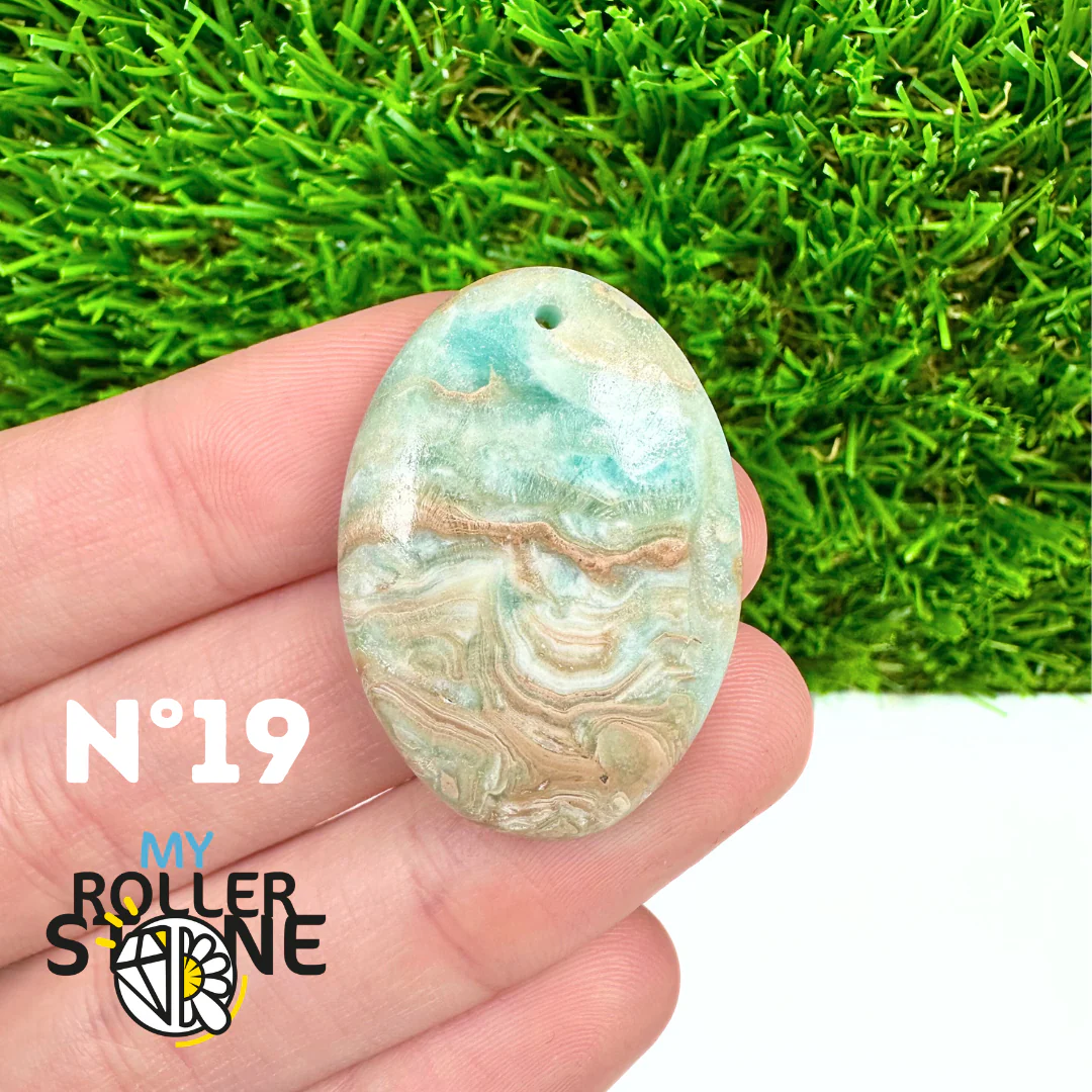 Pendentif Percé Calcite Cambrienne Bleue 5A - Image 21