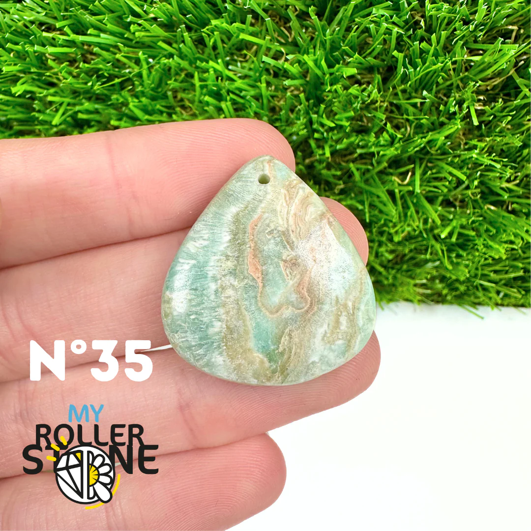 Pendentif Percé Calcite Cambrienne Bleue 5A - Image 37