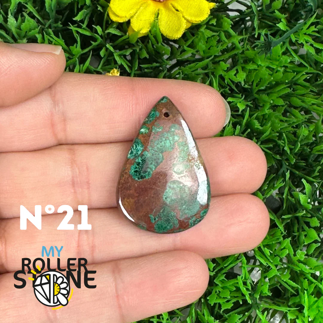 Pendentif Percé Chrysocolle - Image 23