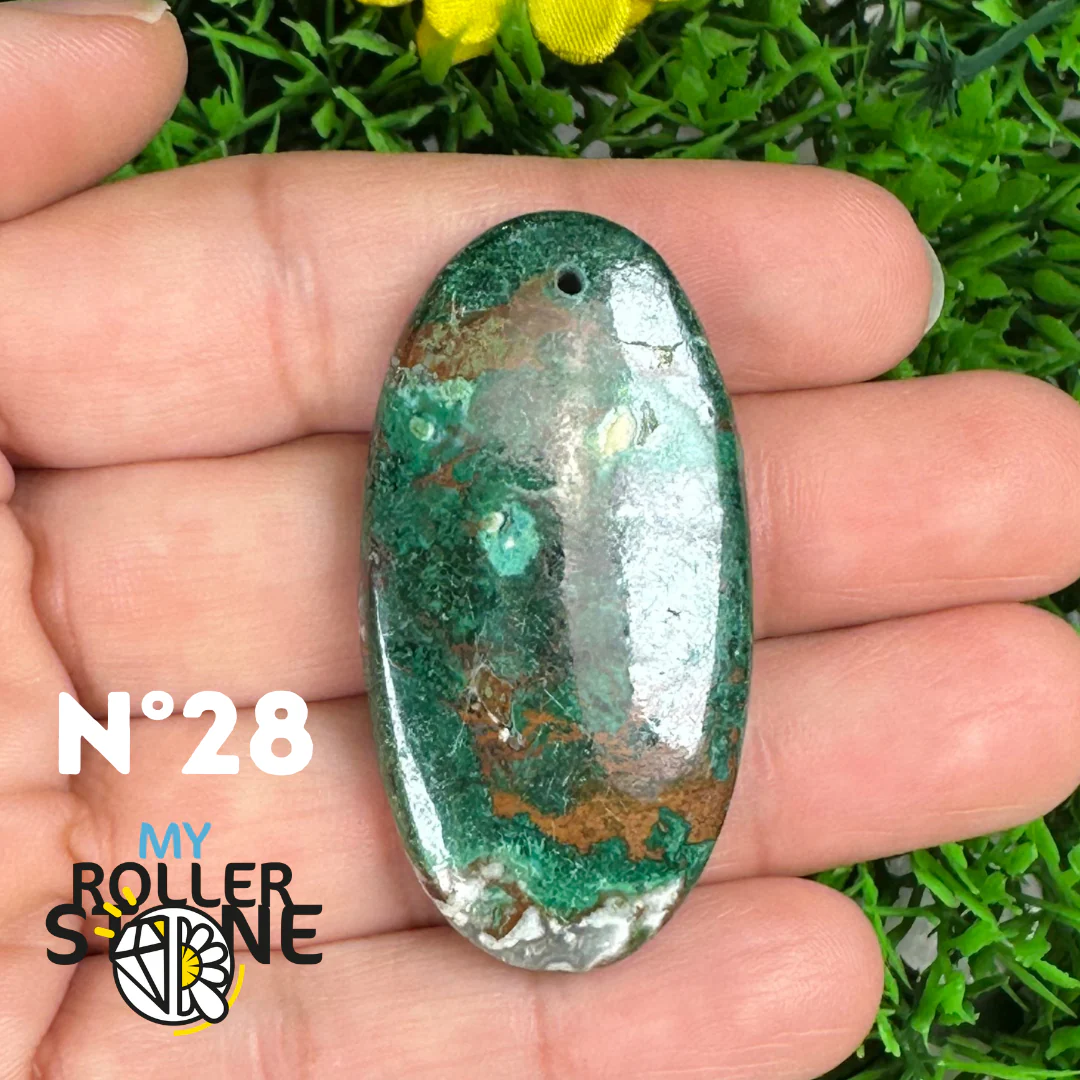 Pendentif Percé Chrysocolle - Image 30