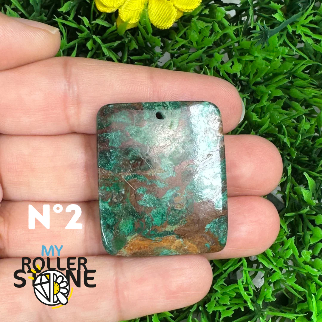 Pendentif Percé Chrysocolle - Image 4