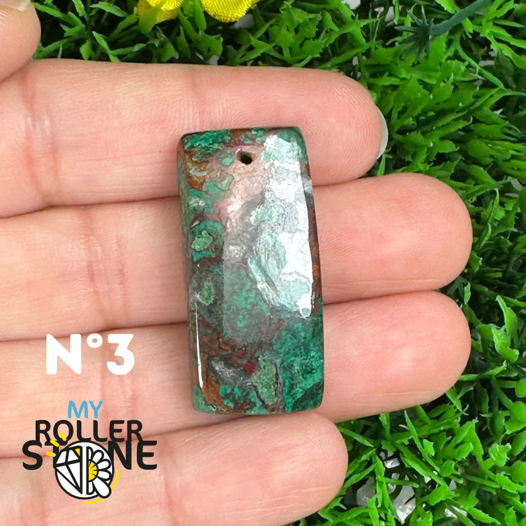 Pendentif Percé Chrysocolle - Image 5