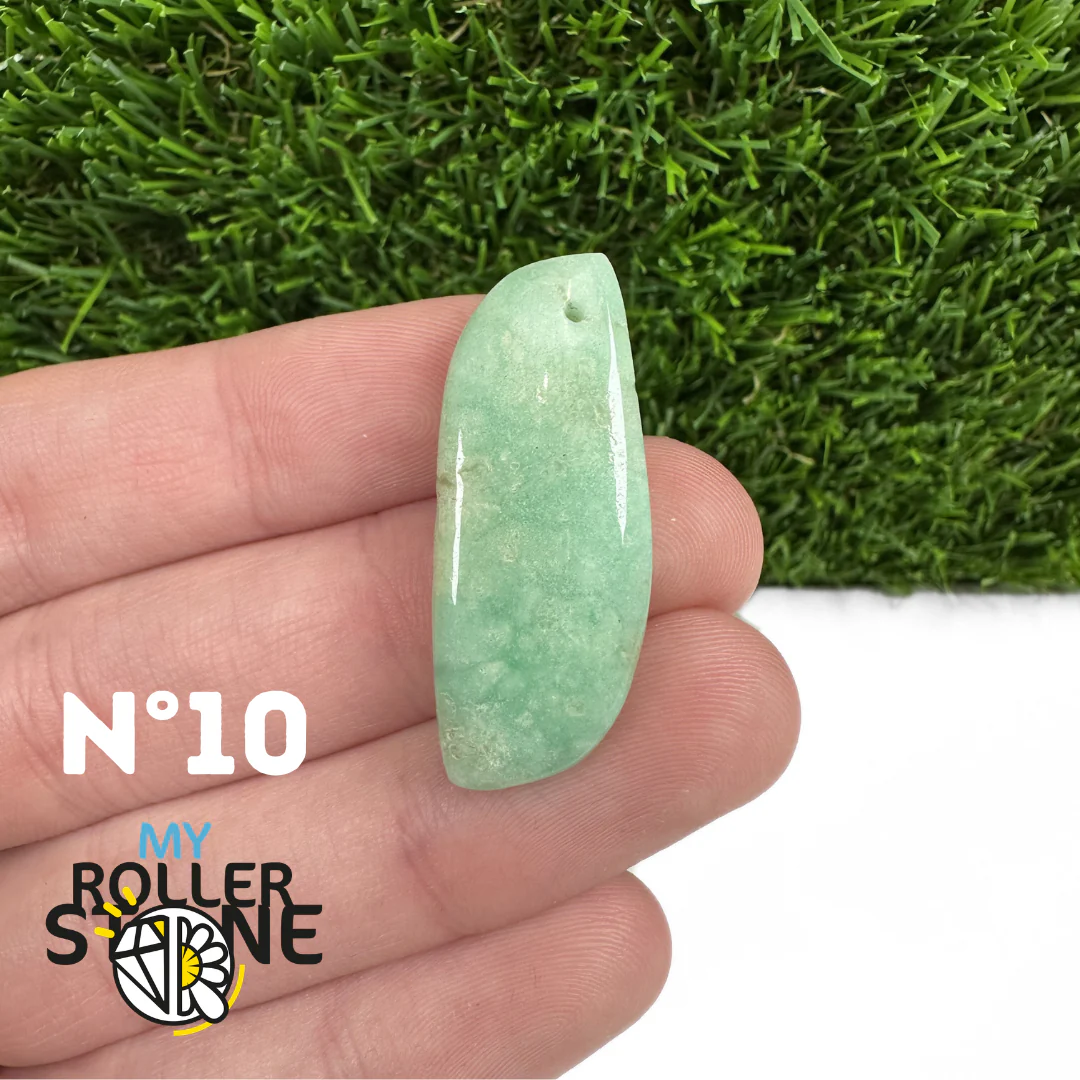 Pendentif Chrysoprase Percé - Image 12