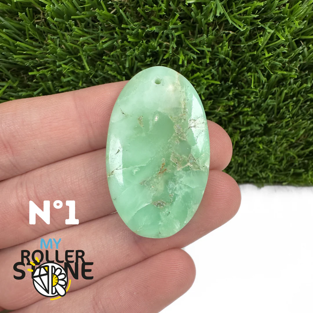 Pendentif Chrysoprase Percé - Image 3