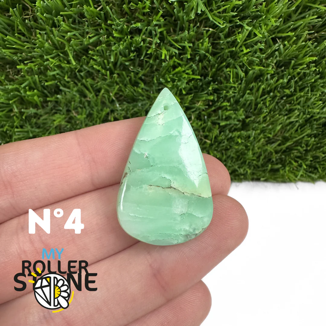 Pendentif Chrysoprase Percé - Image 6