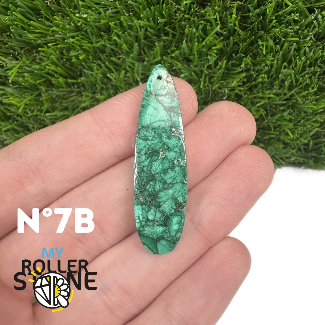 Pendentif Percée Malachite Goutte - Image 16