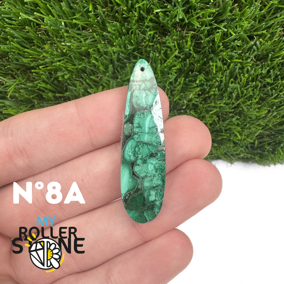 Pendentif Percée Malachite Goutte - Image 17