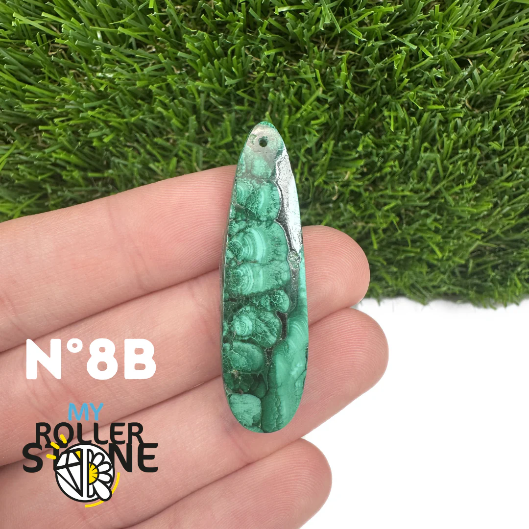 Pendentif Percée Malachite Goutte - Image 18