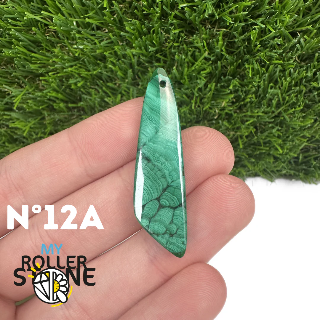 Pendentif Percée Malachite Goutte - Image 25